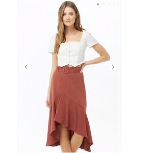 Forever 21 asymmetric ruffle skirt